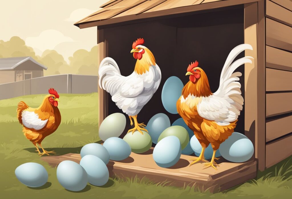 Chickens in a coop, eggs in a carton. Weighing the benefits of raising chickens for eggs